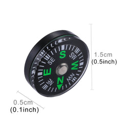 20 PCS 15mm Outdoor Sports Camping Hiking Pointer Guider Plastic Compass Hiker Navigation, Random Color Delivery, 15mm