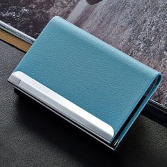 Lichi texture Business Card Holder Credit Card ID Case Holder