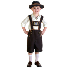 Halloween Costume Children Beer Costume Oktoberfest Suits England Style Cosplay, Size:XL, Waistline: 80cm, Dress Length: 62cm, Long Pants: 49cm, Suggested Height:145-160cm, Size: XL Children