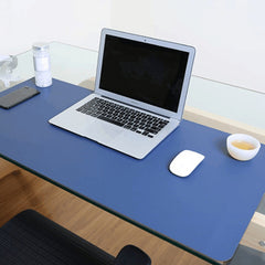 Multifunction Business Double Sided PU Leather Mouse Pad Keyboard Pad Table Mat Computer Desk Mat, Size: 90 x 45cm, Size: 90 x 45cm(Blue + Yellow), Size: 90 x 45cm(Silver Grey), Size: 90 x 45cm(Black Red), Size: 90 x 45cm, Size: 90 x 45cm(Green + Silver)