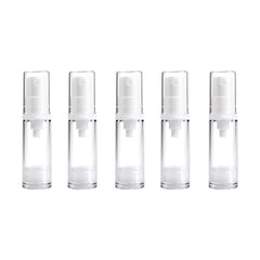 5 PCS Portable Airless Vacuum Pump Bottle Fine Mist Perfume Spray Bottle, 5ml, 5ml