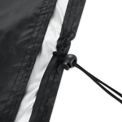 Anti-UV Waterproof Dust-proof 210D Oxford Cloth Folding Table Chairs Protective Cover Outdoor Furniture Set Cover, Size: 126*126*74cm(Black), Size: 126*126*74cm