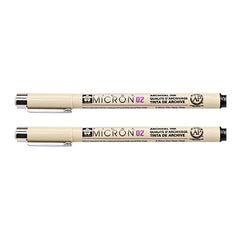 2 PCS Archival Pigment Ink Drawing Fineliner Pens Nib Manga Micron Pen, 0.3mm, 0.35mm, 0.45mm, 0.5mm, 0.25mm