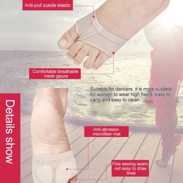 Professional Belly Ballet Dance Toe Pad Practice Shoes Forefoot Pads Socks Anti-slip Breathable Toe Socks Sleeve, Size: M(37-38 Yards), Size: M(37-38 Yards)