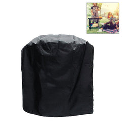 Outdoor Anti-UV Waterproof Dust-proof 210D Oxford Cloth BBQ Circle Protective Bag Charcoal Barbeque Grill Cover, Size: 58x77cm, Size: 58x77cm