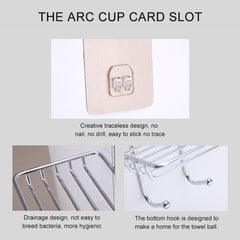 Creative Double Layer Stainless Steel Soap Stand Non-trace Magic Sticker Style Soap Dish Bathroom Shelf Belt Hanger, Double Layer Bathroom Shelf 1