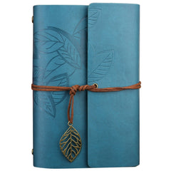 Creative Retro Autumn Leaves Pattern Loose-leaf Travel Diary Notebook, Size: M, M