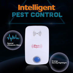 Electronic Ultrasonic Mosquito Rat Pest Control Repeller with LED Light, US Plug, AC90V-250V, US Plug