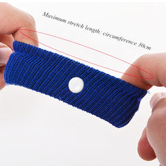 Physical Method Carsickness Prevention Antiemetic Polyester Wristband, One Pair, Black