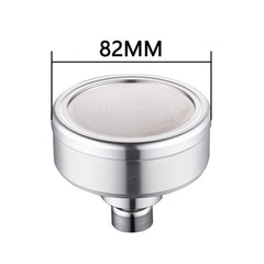 Removable and Washable Space Aluminum Plated Round Pressurized Top Spray Shower Head, Size: 82mm, Pattern A