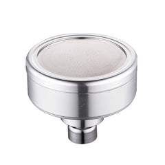 Removable and Washable Space Aluminum Plated Round Pressurized Top Spray Shower Head, Size: 82mm, Pattern A
