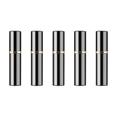 Portable Mini Refillable Glass Perfume Fine Mist Atomizers with Metallic Exterior, 5ml
