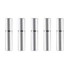 Portable Mini Refillable Glass Perfume Fine Mist Atomizers with Metallic Exterior, 5ml
