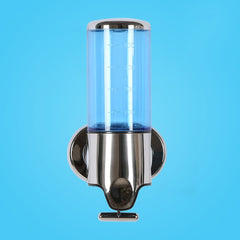 Hotel Shower Manual Dispenser Wall Mounted Washing Liquid Shampoo Soap Bottle, Capacity: 500ml, 500ml/Blue, 500ml/Purple, 500ml/Red, 500ml/Silver, 500ml/White, 500ml/Dark Red, 500ml/Green, 500ml/Gold