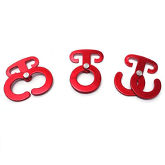 3pcs Aluminum Alloy Climbing Outdoor Hiking Camping Rope Hanger Hook Tent Light Hanging Buckle, 3pcs Rope Hanger Hook