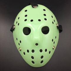 Halloween Party Cool Thicken Jason Mask, Fluorescent Green, Gold, Red + White, Silver, White, Red + Yellow