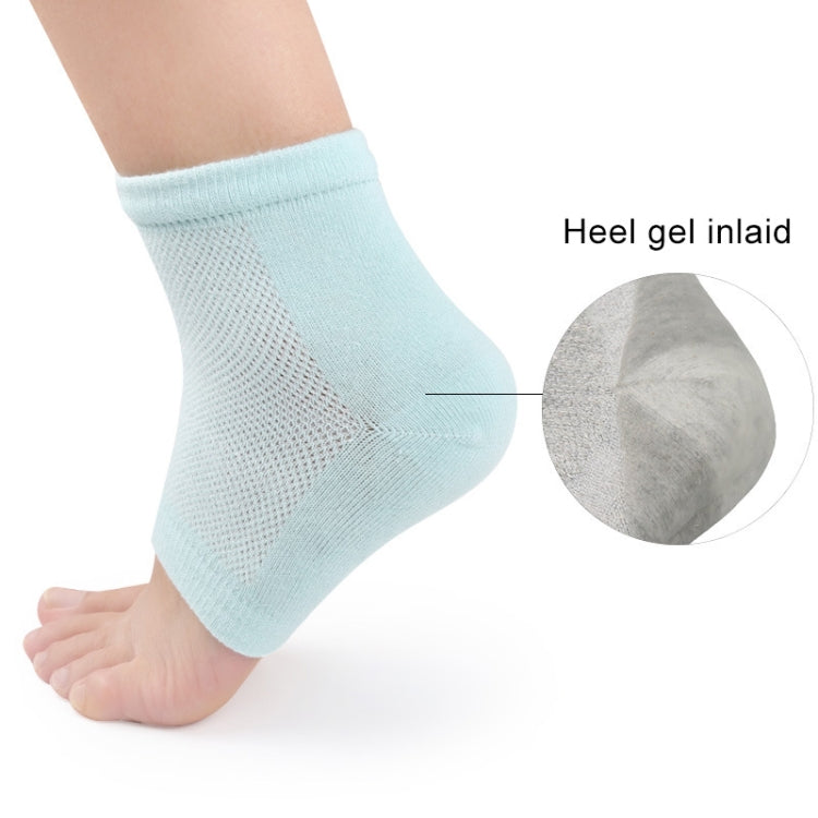 Polyester-cotton Gel Anti-foot Heel Dry Cracking Moisturizing Socks Protection Sleeve ,Random Color Delivery, Polyester-cotton Socks
