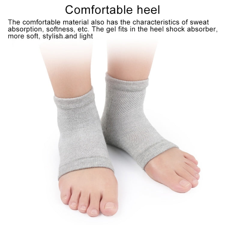 Polyester-cotton Gel Anti-foot Heel Dry Cracking Moisturizing Socks Protection Sleeve ,Random Color Delivery, Polyester-cotton Socks