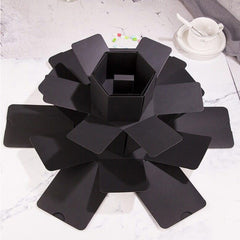 Surprise Hexagon Blooming DIY Handmade Album Creative Photo Box Star Gift Box, Handmade Album