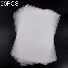 50 PCS Translucent Rough Grinding Heat Shrink Film DIY Heat Shrink Film, DIY Heat Shrink Film (Rough Grinding)