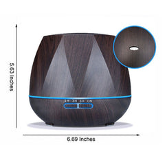 Peach Shape Wood Grain Remote Control Ultrasonic Humidifier Aromatherapy Machine Automatic Alcohol Sprayer with LED Lights, Capacity: 400mL, AU Plug (Light Wood Color), Diamond Dark Wood Color, Diamond Light Wood Color, Peach Shape Dark Wood Color     ...