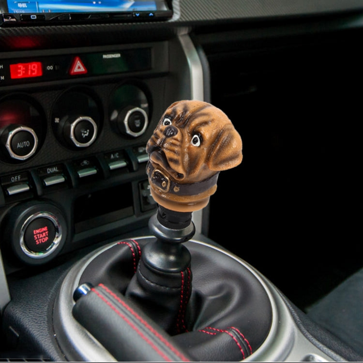 Bulldog Shaped Universal Vehicle Car Shifter Cover Manual Automatic Gear Shift Knob, Bulldog Shaped
