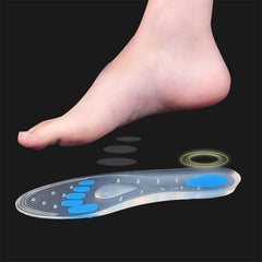 1 Pair Transparent Cushioning Silica Gel Insoles  Size: 40-41yards, Size: 40-41yards