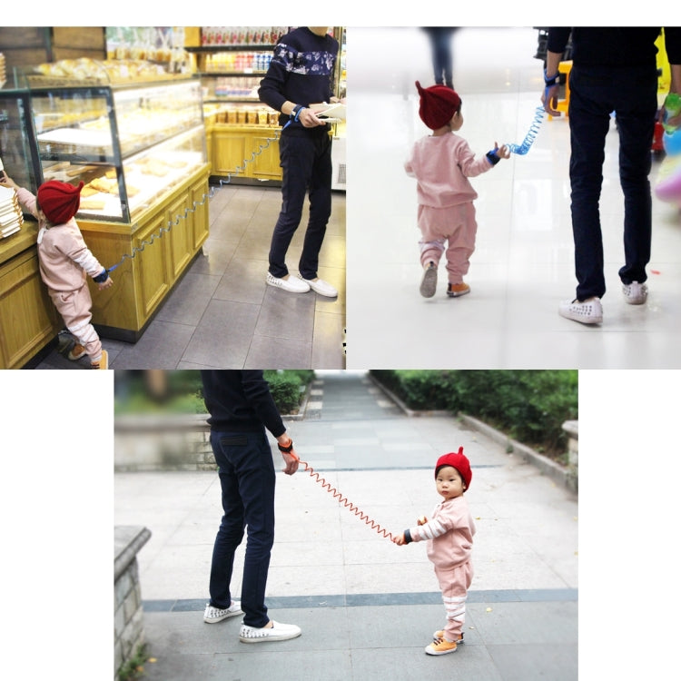 Kids Safety Harness Child Leash Anti Lost Wrist Link Traction Rope Anti Lost Bracelet, Length: 2.5m, 2.5m  Orange, 2.5m Blue