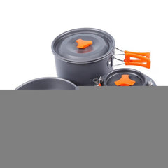 Hewolf 1692 Outdoor Camping Tableware Pots Cookwear Set for 2-3 Person, HW-K1692 For 2-3 Person