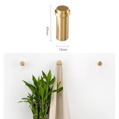 Brass Creative Wall Hanging Key Receiving Hanging Hook, Size: 4.5x1.5cm, 4.5x1.5cm