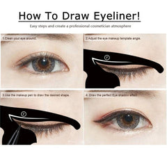 20 PCS / 10 Sets Women Cat Line Eye Makeup Tool Model