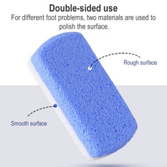 037 Double-color Grindstone Foam Glass Foot Rub, Color Random Delivery, 037
