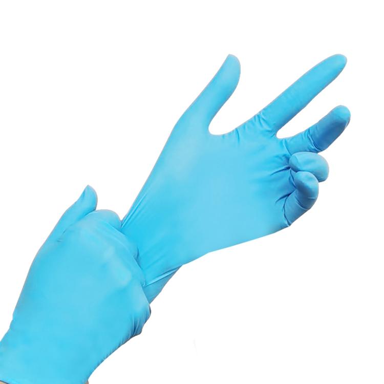100 PCS Blue Disposable Butyronitrile Gloves Housework Supplies, Size: M, Suitable for Palm Width: 8cm-9cm, Size: M