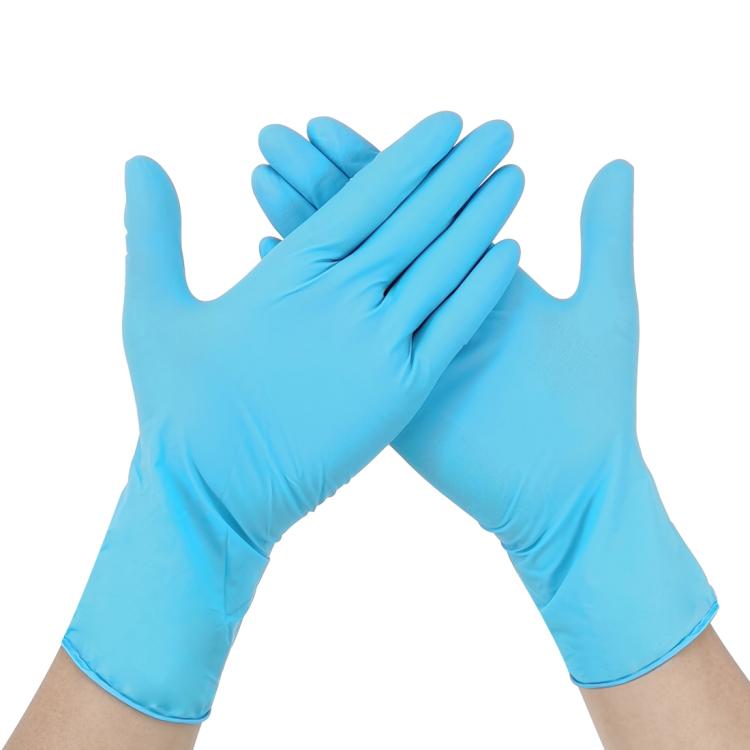 100 PCS Blue Disposable Butyronitrile Gloves Housework Supplies, Size: M, Suitable for Palm Width: 8cm-9cm, Size: M