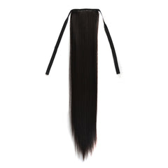 Natural Long Straight Hair Ponytail Bandage-style Wig Ponytail for Women，Length: 60cm, 60cm