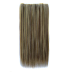 613H18# One-piece Seamless Five-clip Wig Long Straight Wig Piece, 613H18#