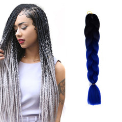Fashion Color Gradient Individual Braid Wigs Chemical Fiber Big Braids, Length: 60cm(04 Black+Red), 04, 05, 07, 09, 10, 11, 12, 13, 14, 19, 20, 22, 23, 24, 32, 33