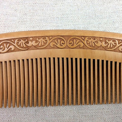 Anti-static Massage Wooden Comb + Gift Box, Gift Box Colors Are Random, 3