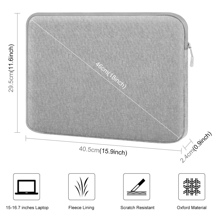 HAWEEL 16 inch Laptop Sleeve Case Zipper Briefcase Bag for 15-16.7 inch Laptop, For 15-16.7 inch Laptop