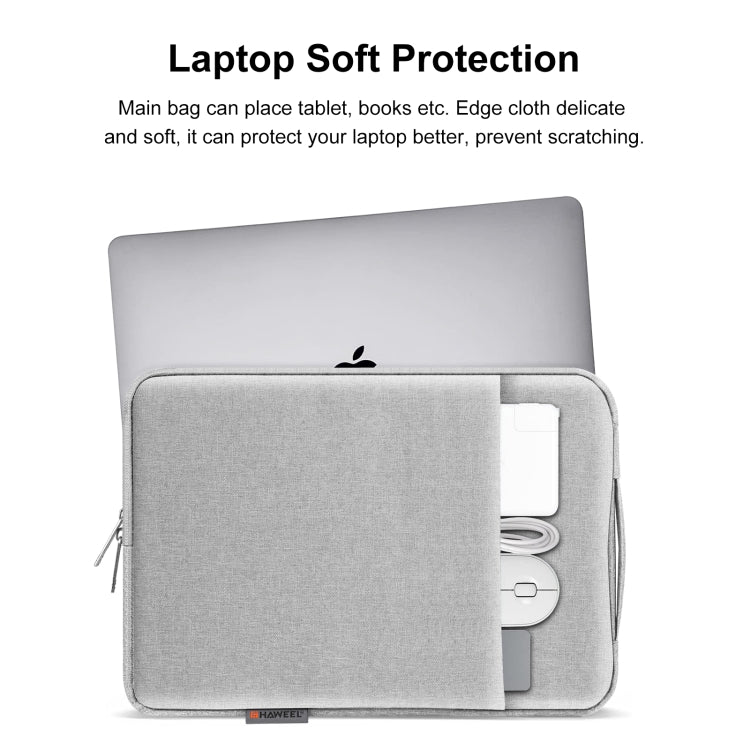 HAWEEL Laptop Sleeve Case Zipper Briefcase Bag with Handle for 15-16.7 inch Laptop, For 15-16.7 inch Laptop (with Handle)
