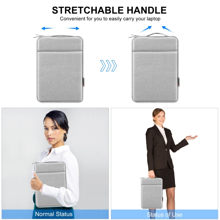 HAWEEL Laptop Sleeve Case Zipper Briefcase Bag with Handle for 15-16.7 inch Laptop, For 15-16.7 inch Laptop (with Handle)