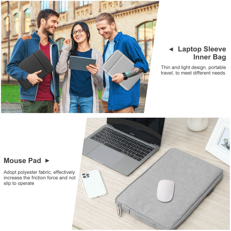 HAWEEL Laptop Sleeve Case Zipper Briefcase Bag with Handle for 15-16.7 inch Laptop, For 15-16.7 inch Laptop (with Handle)
