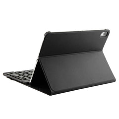 1130B Detachable Bluetooth 3.0 ABS Brushed Texture Keyboard + Lambskin Texture Leather Tablet Case for iPad Pro 11 inch (2018), with Three-gear Adjustment / Magnetic / Sleep Function, 1130B