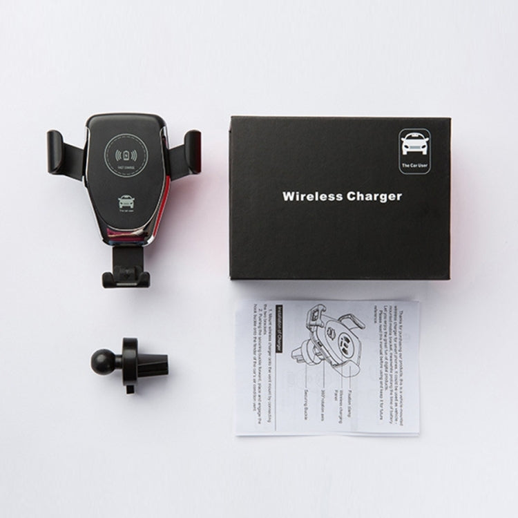 C6 Gravity Induction Car Qi Wireless Charger Fast Charging Air Vent Phone Holder