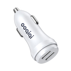 ipipoo XP-1 Dual USB Car Fast Charging Charger with Android Line, XP-1 (White)
