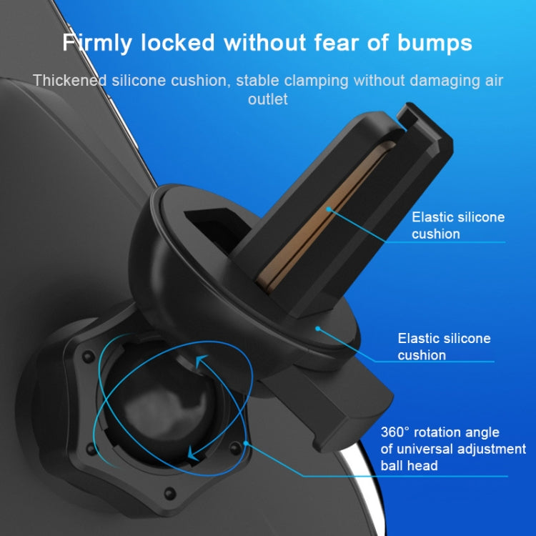 S7 15W QI 360 Degree Rotatable Infrared Induction Car Air Outlet Wireless Charging Mobile Phone Holder for 4.0-6.5 inch Mobile Phones, S7