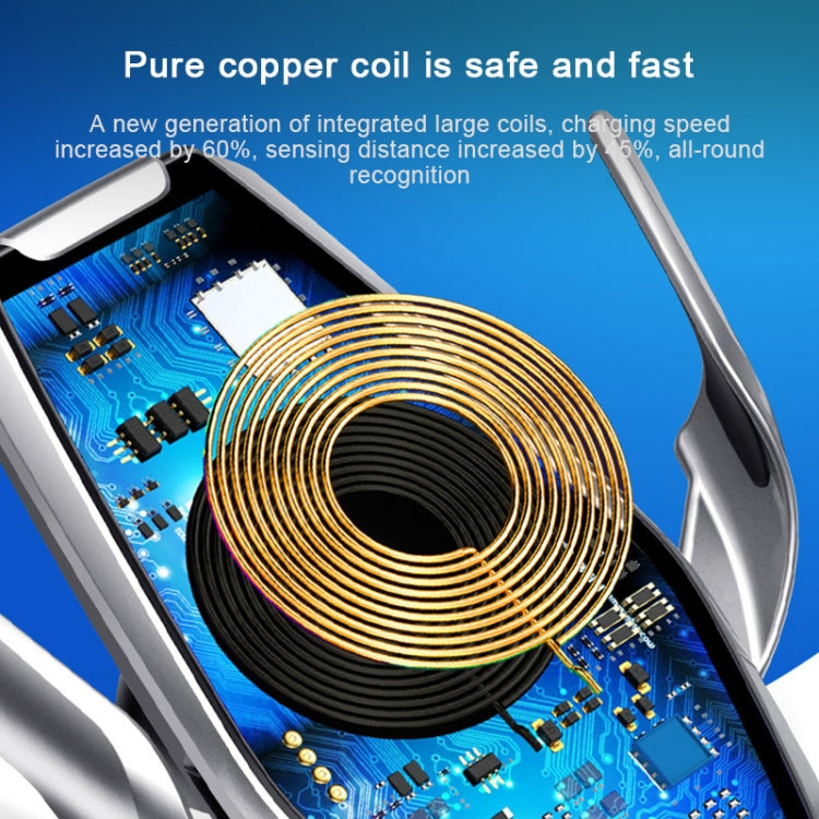 S7 15W QI 360 Degree Rotatable Infrared Induction Car Air Outlet Wireless Charging Mobile Phone Holder for 4.0-6.5 inch Mobile Phones, S7