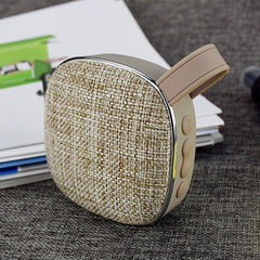 X25new Cloth Texture Square Portable Mini Bluetooth Speaker, Support Hands-free Call & TF Card & AUX, X25new Orange, X25new Green, X25new Grey, X25new Blue