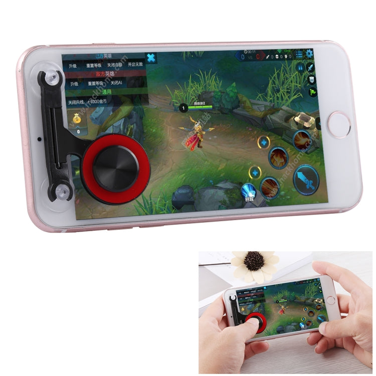 Q9 Direct Mobile Games Joystick Artifact Hand Travel Button Sucker for iPhone, Android Phone, Tablet, Q9 Gold, Q9 Red