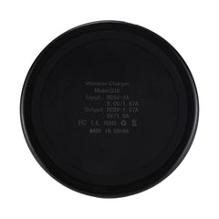 DC 9V 1.67A / 5V 1A Universal Round Shape Qi Standard Fast Wireless Charger with Indicator Light, Round Shape